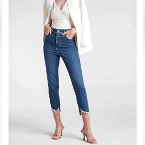 Express Super High Rise Mom Jeans - 00R